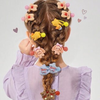 Animal Buddies Woven Double-Strand Hair Tie Pack