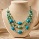 Blue-Floral-necklace