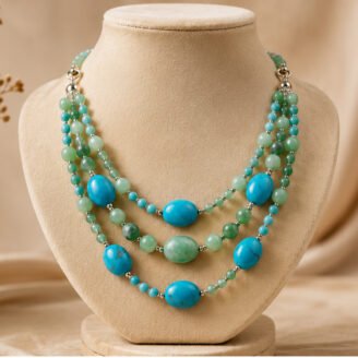 Blue Floral necklace