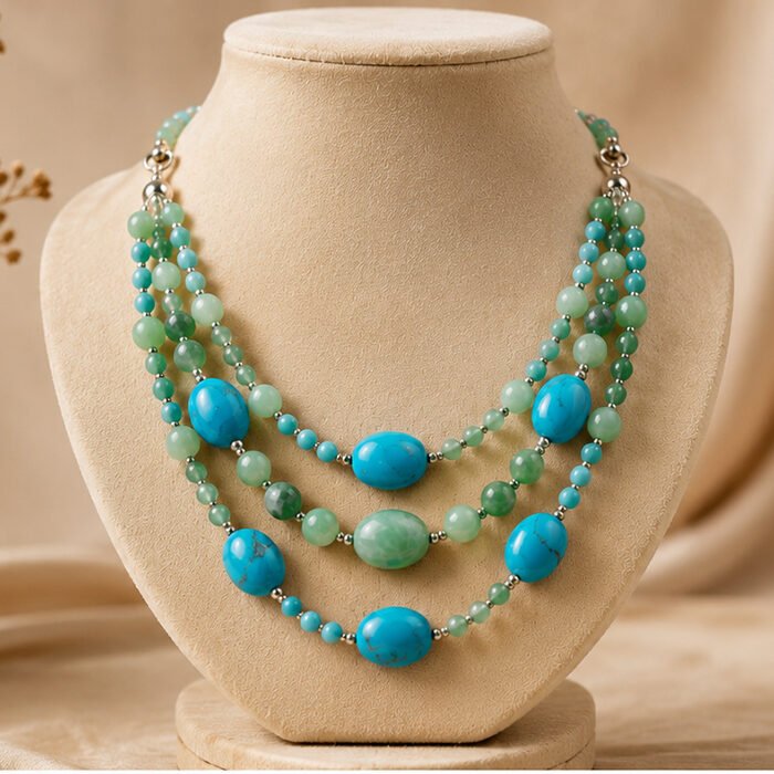 Blue-Floral-necklace