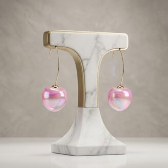 Blush Cerise Aura Hoop Drops