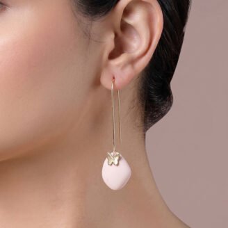 Blush Mariposa Wire Drops