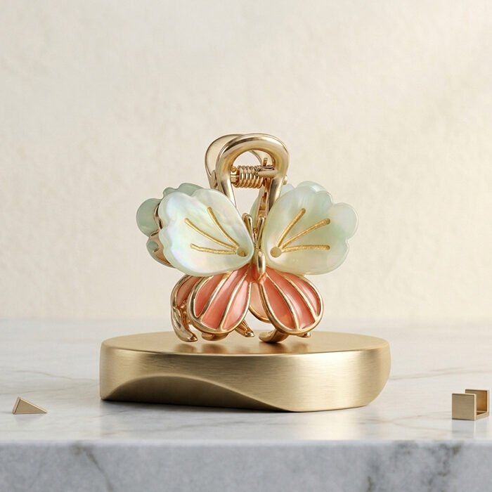 Blush-&-Mint-Pastel-Butterfly-Mini-Claw-Clip-2