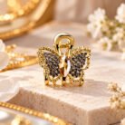 Champagne-Core-Pave-Butterfly-Mini-Claw-Clip-3