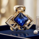 Cobalt-Solitaire-Geometric-Mini-Claw-Clip