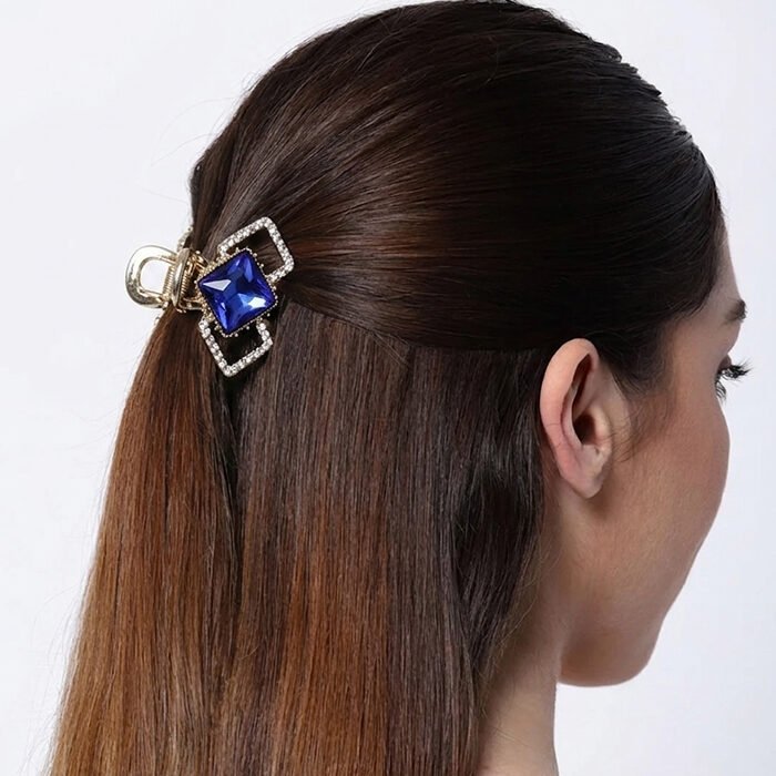 Cobalt-Solitaire-Geometric-Mini-Claw-Clip-5