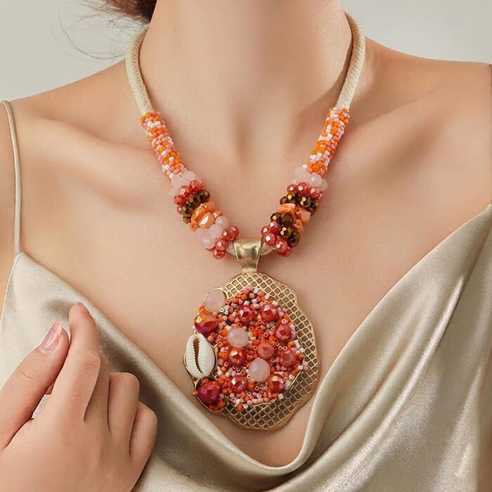 Coral-Cowrie-Architectural-Mosaic-Pendant-3