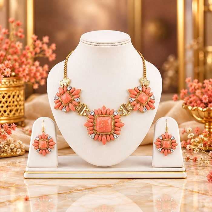 Coral-Rosette-Blossom-Kundan-Jewellery-Set-3 Coral-Rosette-Blossom-Kundan-Jewellery-Set-3
