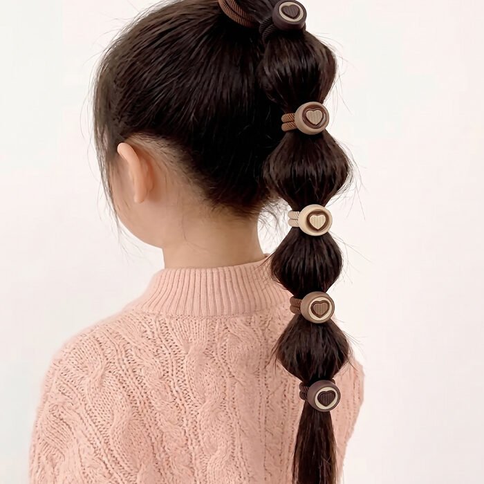 Embossed-Heart-Neutral-Hair-Tie-Pack-2
