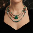 Emerald-Malachite-Triple-Strand-Collar-3