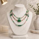 Emerald-Malachite-Triple-Strand-Collar-4