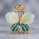 Emerald-&-Mint-Ombré-Butterfly-Mini-Claw-Clip-5