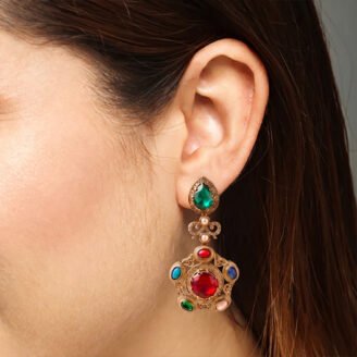 Golden Sitara Earrings