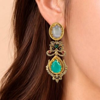 Green Maharani Earrings