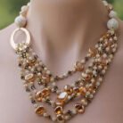 Honey-Amber-Multi-Strand-Loop-Choker
