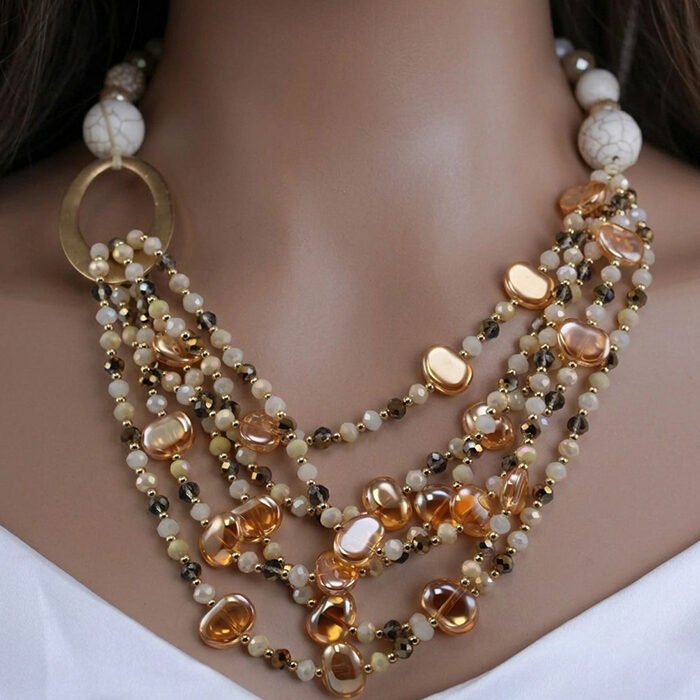 Honey-Amber-Multi-Strand-Loop-Choker-3