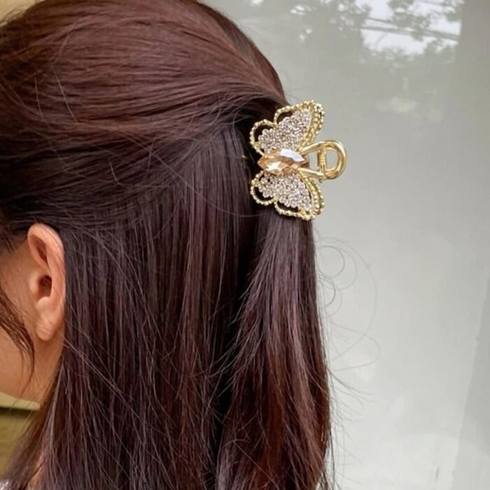Iridescent-Core-Pave-Butterfly-Mini-Claw-Clip