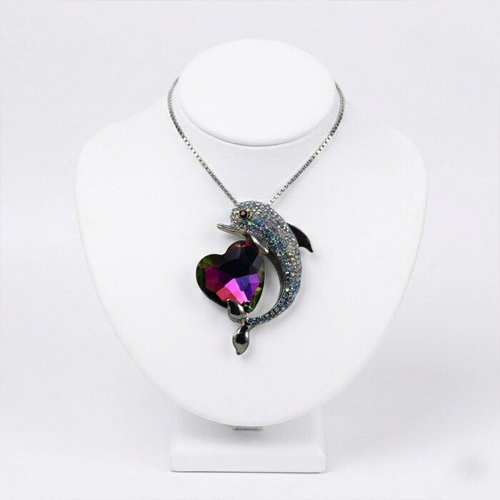 Iridescent-Ocean-Heart-Dolphin-Pendant