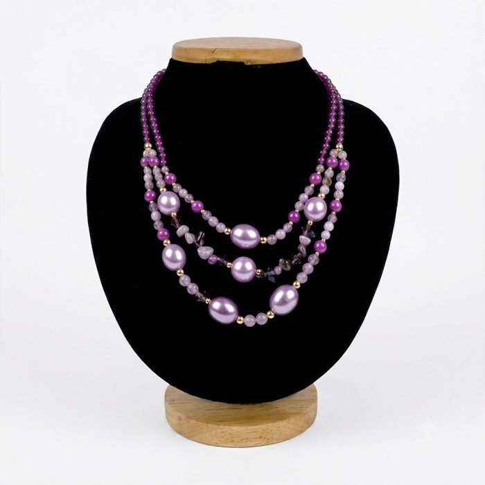Lilac-Orchid-Triple-Layered-Bead-Strands-3