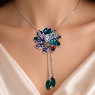 Midnight Kaleidoscope Bolo Pendant