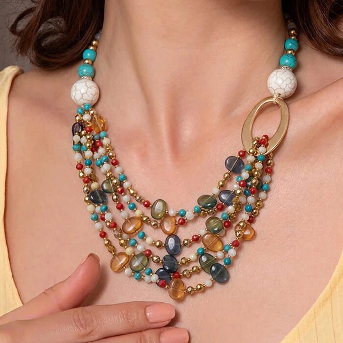 Multicolor-Boho-Necklace