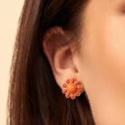 Orange-floral-pendant-Set-3