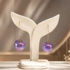 Orchid-Cerise-Aura-Hoop-Drops-4