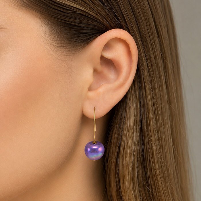 Orchid-Cerise-Aura-Hoop-Drops