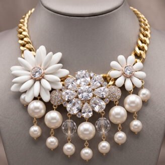 Pearl Bloosom White Necklace