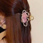 Pearlescent-Pink-Butterfly-Hematite-Halo-Mini-Claw-Clip-3