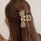 Pink-Heart-Pavé-Bow-Mini-Claw-Clip-5