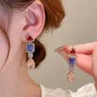 Purple-Multicolour-Sapphire-Earrings-1