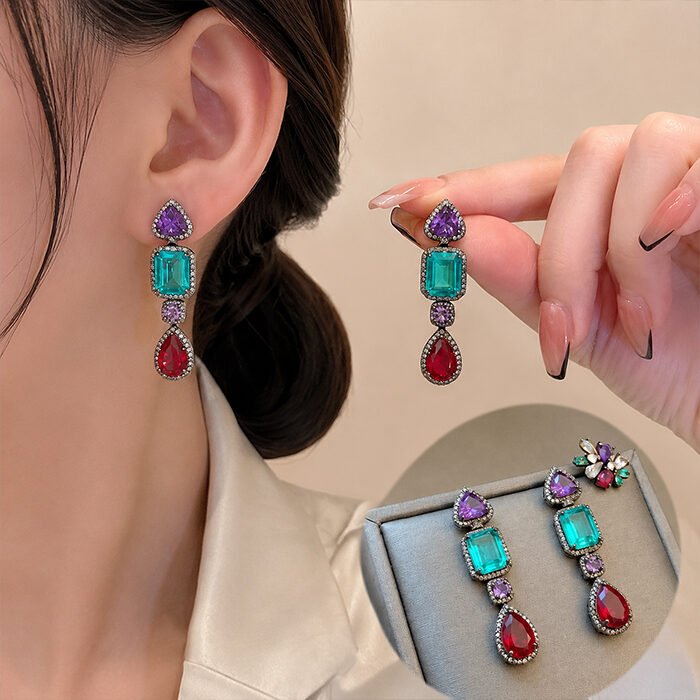 Purple-Multicolour-Sapphire-Earrings-2
