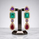 Purple-Multicolour-Sapphire-Earrings-3