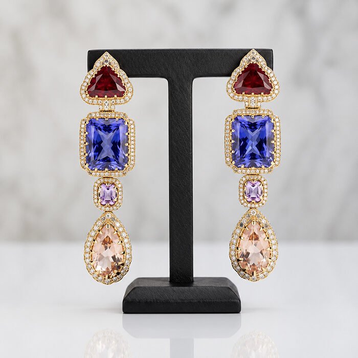 Purple-Multicolour-Sapphire-Earrings-4