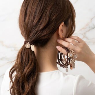 Roman Numeral Earth-Tone Hair Tie Pack