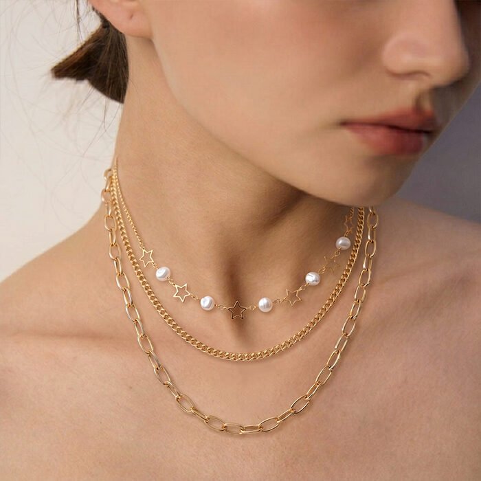 Starry-Pearl-Triple-Layered-Chain-3