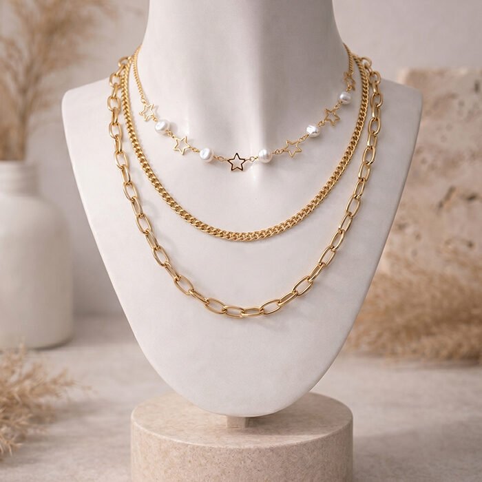 Starry-Pearl-Triple-Layered-Chain-4