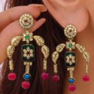 Sunehri-Virasat-Darbar-Jharokha-Polki-Earrings-3