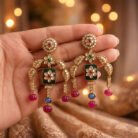 Sunehri-Virasat-Darbar-Jharokha-Polki-Earrings-4