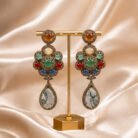 Sunehri-Virasat-Navratna-Shahi-Guldasta-Earrings