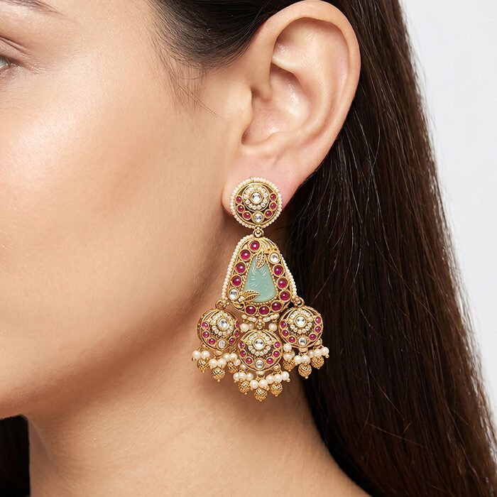 Sunehri-Virasat-Rajkunj-Mayura-Chandelier-Drops-3