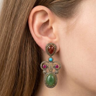 Sunehri Virasat Rajsi Noor Earrings
