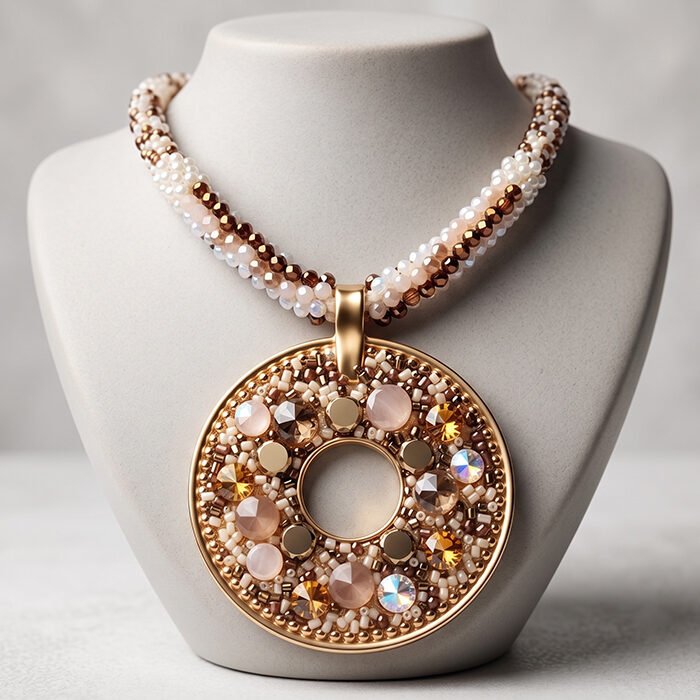 Toasted-Toffee-Circular-Mosaic-Pendant-4