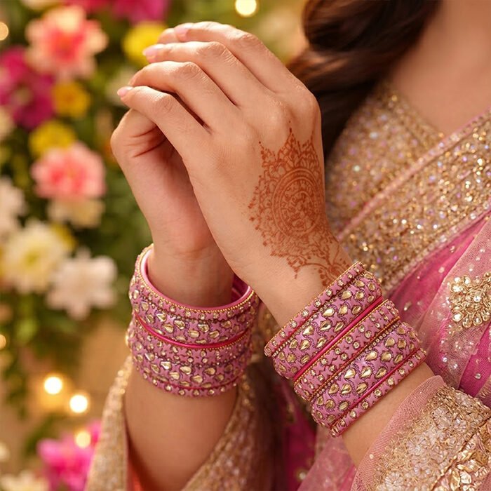 Blush-Pink-Kundan-Designer-Bangle-Set-3