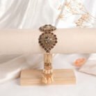 Champagne-Crystal-Floral-Adjustable-Kada-3