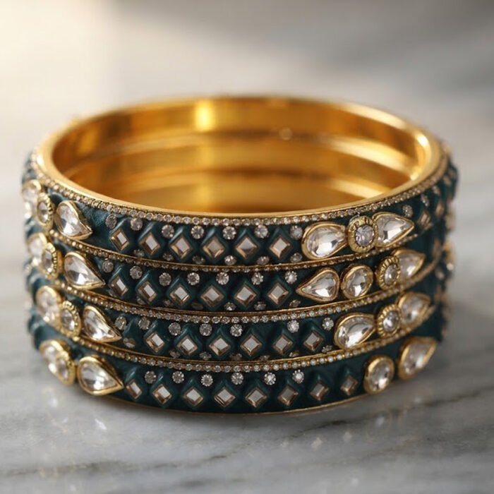 Emerald-Royale-Kundan-Bangle-Set-3