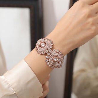 Pearl Blossom Crystal Kada
