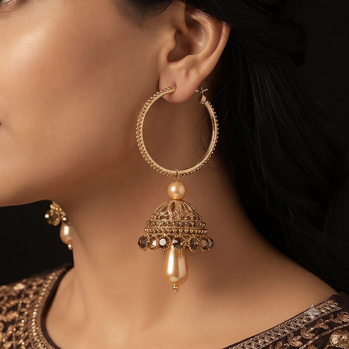 Pearl-Radiance-Jhumka-Hoop-Earring-3