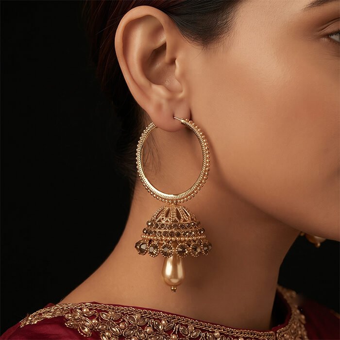 Pearl-Radiance-Jhumka-Hoop-Earring-5
